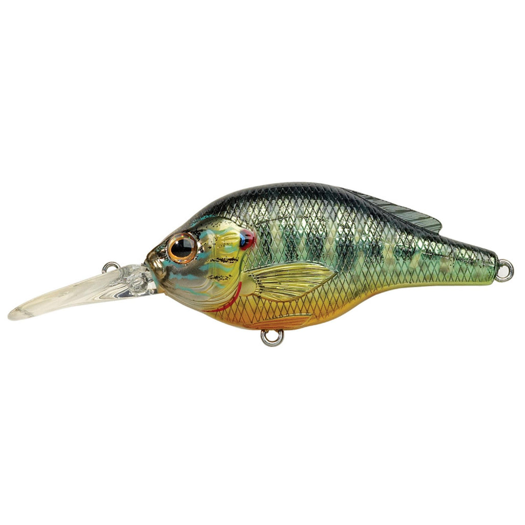 Pumpkinseed Flat Side Roundbill - Freshwater, 2 1-4", : #6 Hook, 5'-6' Depth, Metallic-Gloss