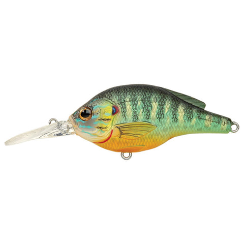 Pumpkinseed Flat Side Roundbill - Freshwater, 2 3-4", : #4 Hook, 5'-6' Depth, Natural-Matte