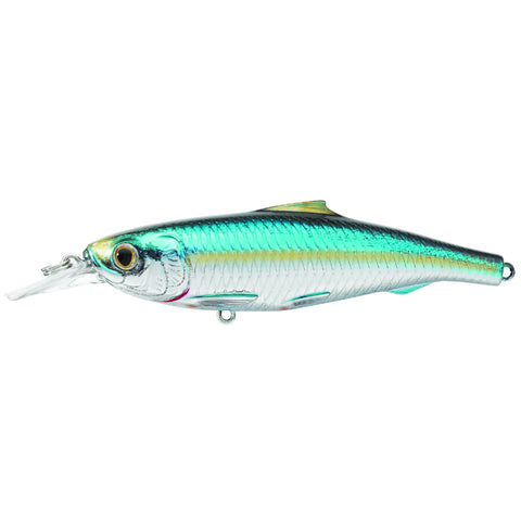 Spanish Sardine Jerkbait - Saltwater, 5 1-4", #1 Hook, 0'-4' Depth, SSilver-Blue-Green