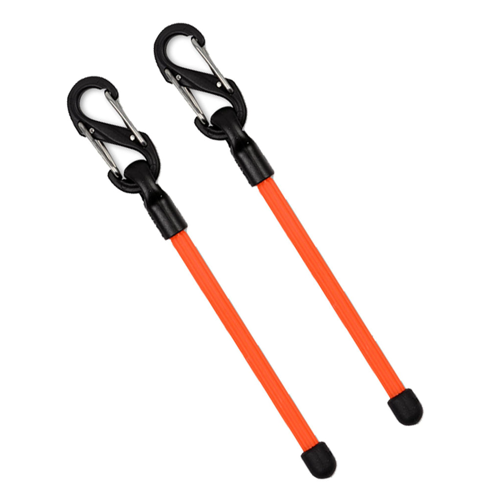 Gear Tie Clippable Twist Tie 3" - Bright Orange, 2 Pack