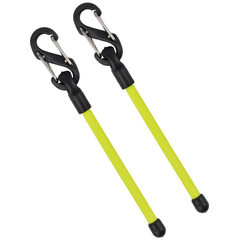 Gear Tie Clippable Twist Tie 3" - Neon Yellow, 2 Pack