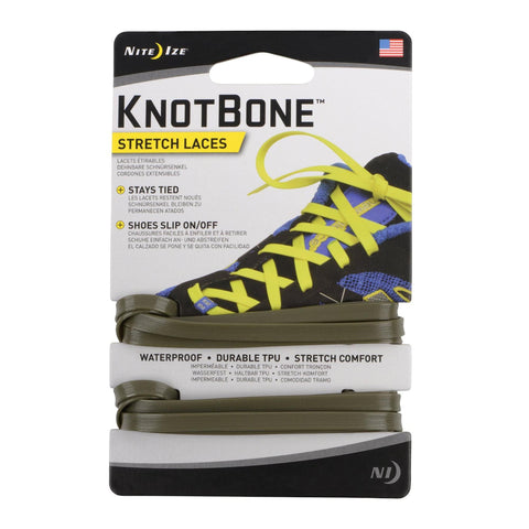 KnotBone Stretch Laces - Foliage Green