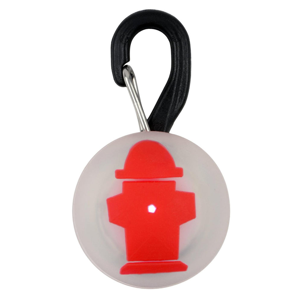 PetLit LED Collar Light - Red Hydrant