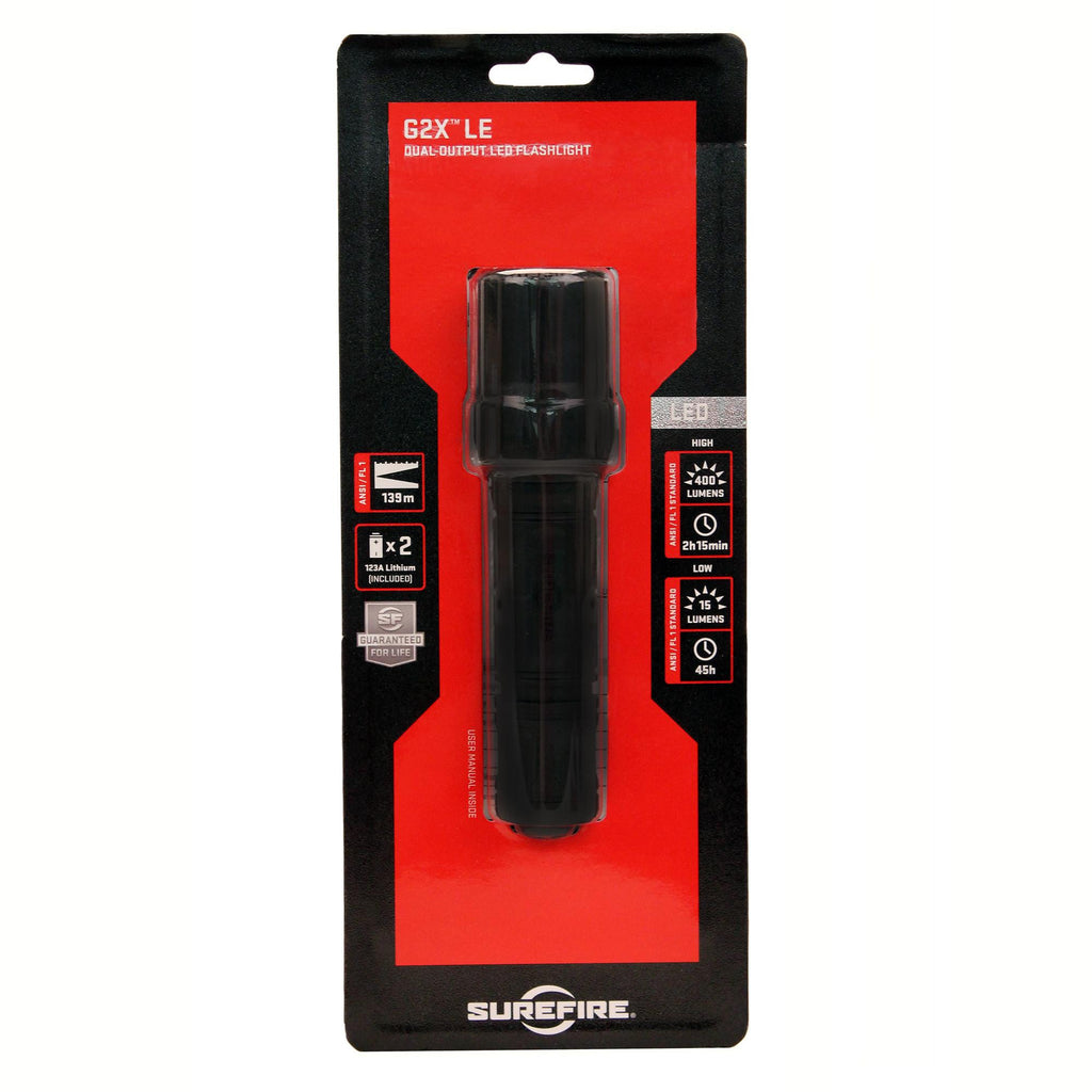 G2X LE, Dual Output LED, 400 Lumens, Black