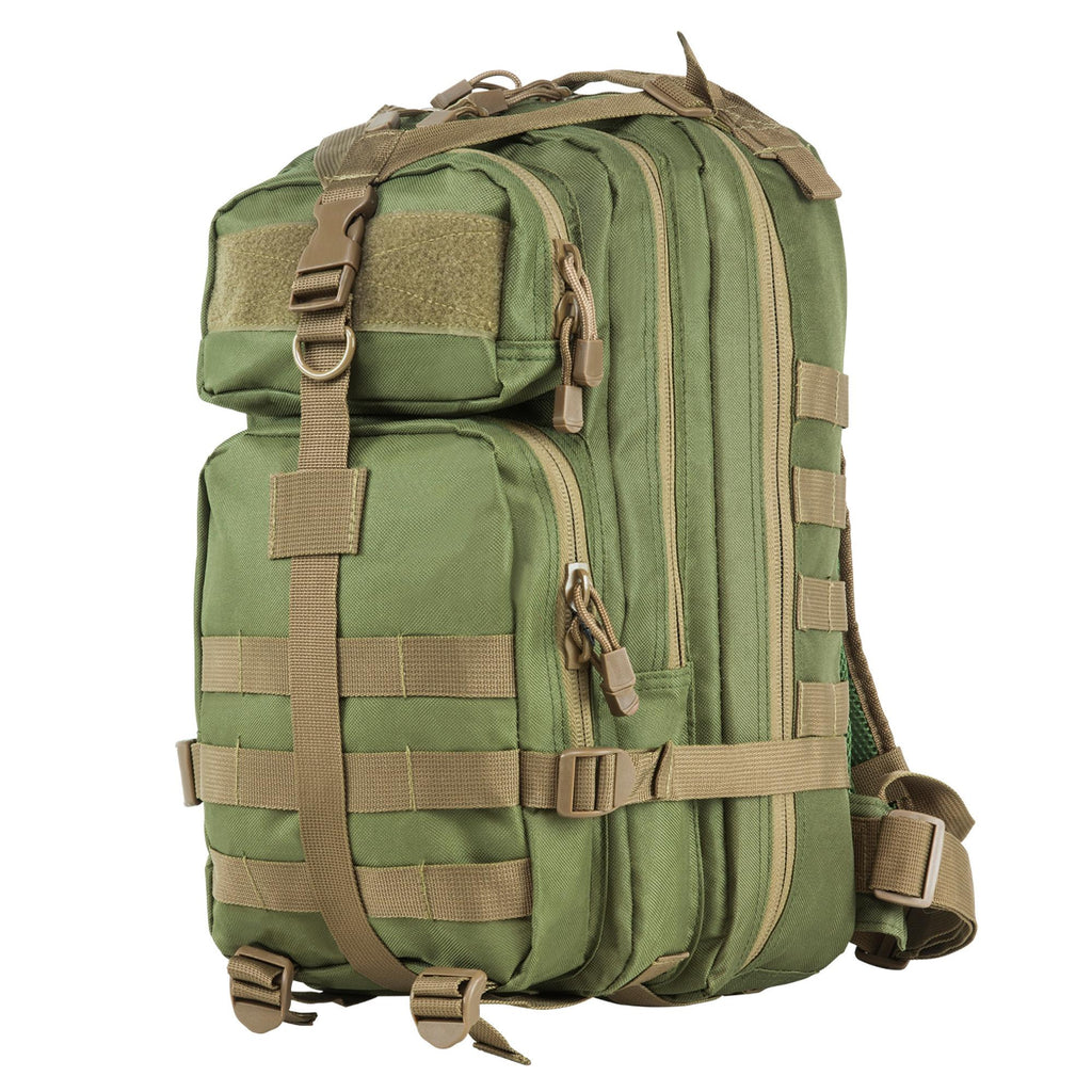 Small Backpack - Green w-Tan Trim