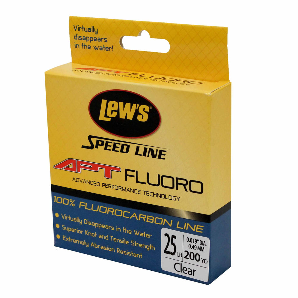 APT Fluorocarbon Speed Line - 25 lbs, 200 Yards, Transparent Clear