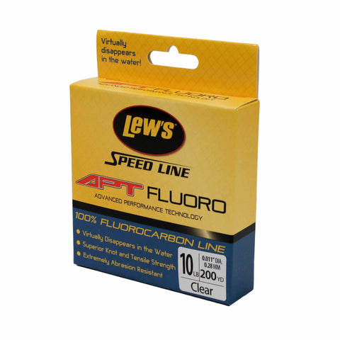 APT Fluorocarbon Speed Line - 10 lbs, 200 Yards, Transparent Clear