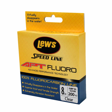 APT Fluorocarbon Speed Line - 8 lbs, 200 Yards, Transparent Clear