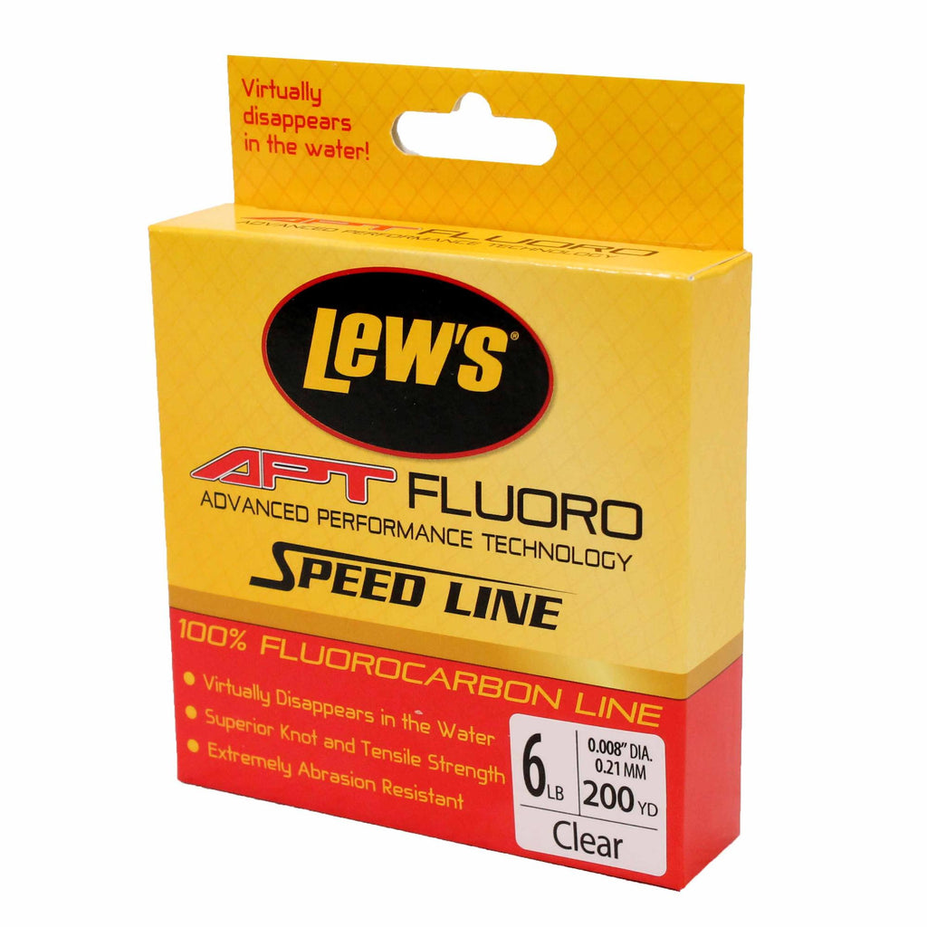 APT Fluorocarbon Speed Line - 6 lbs, 200 Yards, Transparent Clear