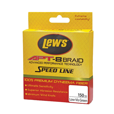 APT-8 Braid Speed Line - 65 lbs, 150 Yards, Low-Vis Green