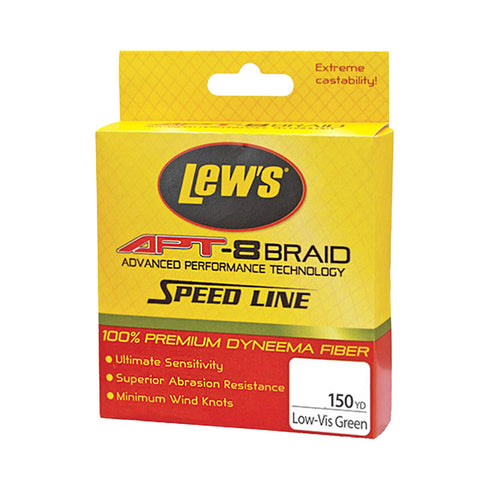 APT-8 Braid Speed Line - 30 lbs, 150 Yards, Low-Vis Green