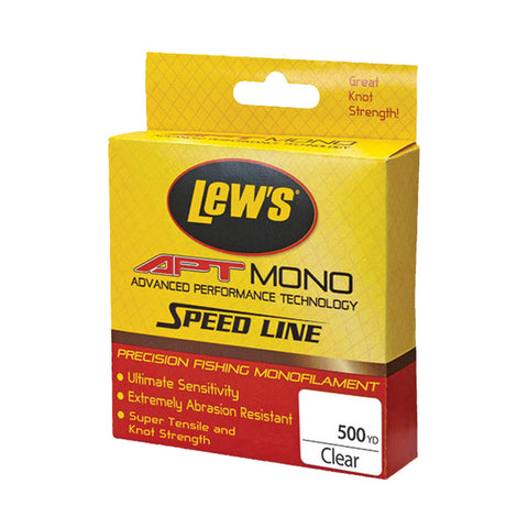 APT Monofilament Speed Line - 25 lbs, 500 Yards, Clear