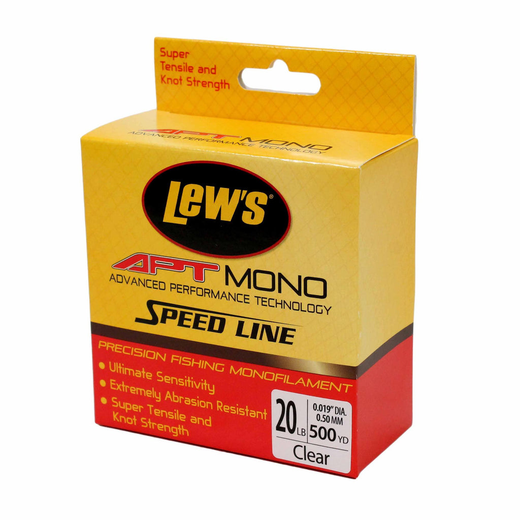 APT Monofilament Speed Line - 20 lbs, 500 Yards, Clear