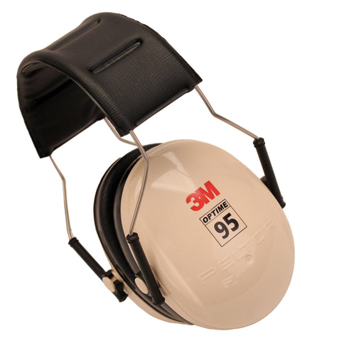 95 Behind-the-Head Earmuffs, Beige-Black