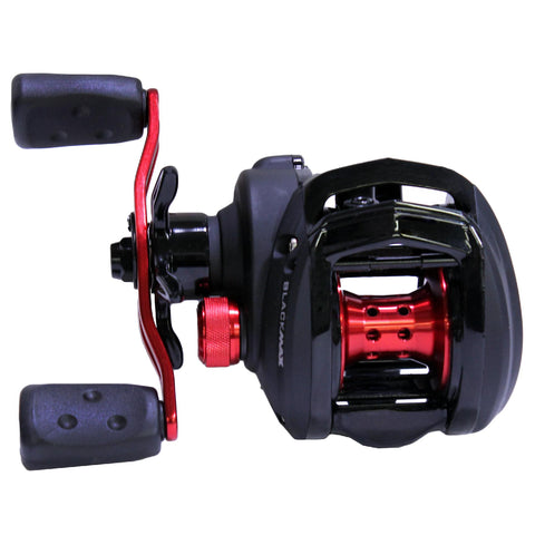 Black Max Low Profile Reel - 6.4:1 Gear Ratio, 5 Bearings, 26" Retrieve Rate, 18lb Max Drag, LH, Boxed