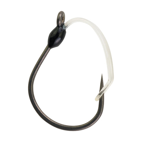 Fusion19 Hooks Weedless Wide Gap - Size 2-0, Smoke Satin, Per 5