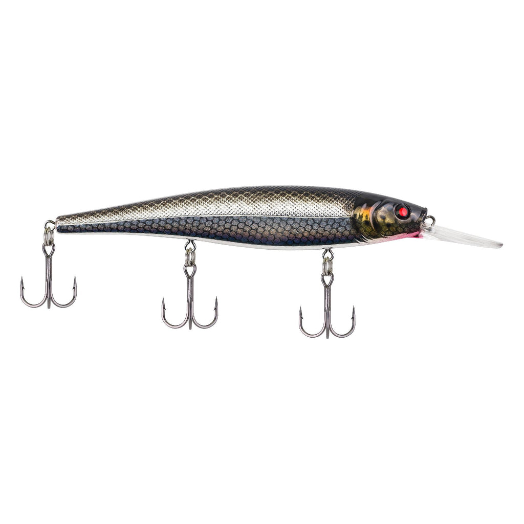 Cutter 110+ Hard Bait - 4 3-8" Length, 4'-8' Swimming Depth, 3 Hooks, Black Silver, Per 1