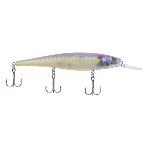 Cutter 110+ Hard Bait - 4 3-8" Length, 4'-8' Swimming Depth, 3 Hooks, Chartreuse Shad, Per 1