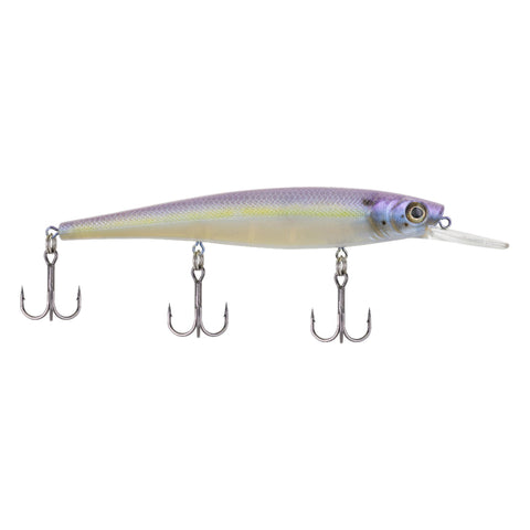 Skinny Cutter 110+ Hard Bait - 4 3-8" Length, 4'-7' Swimming Depth, 3 Hook, Chartreuse Shad, Per 1