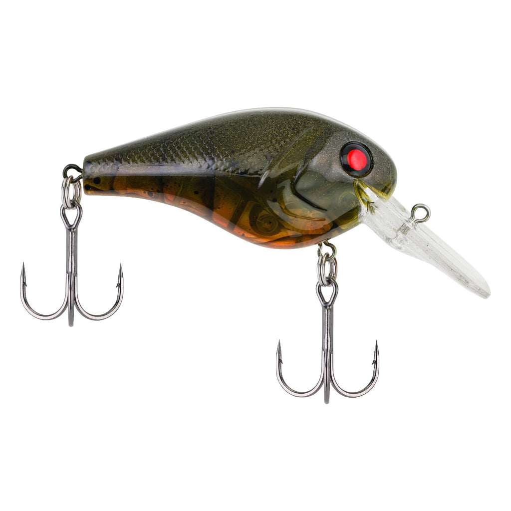 Wild Thang Hard Bait - 2 1-4" Length, 6'-9' Swimming Depth, 2 Hook, Ghost Green Craw, Per 1