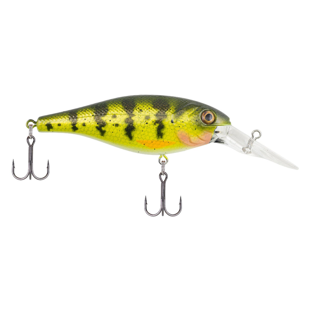 Bad Shad Hard Bait - 2" Length, 5-7' Swimming Depth, 2 Hooks, Yellow Perch, Per 1