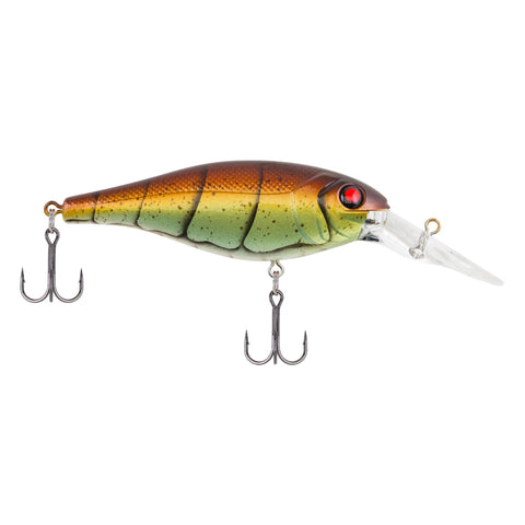 Bad Shad Hard Bait - 2" Length, 5-7' Swimming Depth, 2 Hooks, Vintage Craw, Per 1