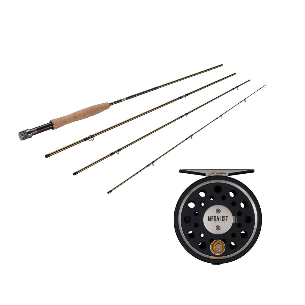 Medalist Fly Kit - 3-4 Reel Size, 1.1:1 Gear Ratio, 8' Length, 4 Piece Rod, 4wt Line Rating