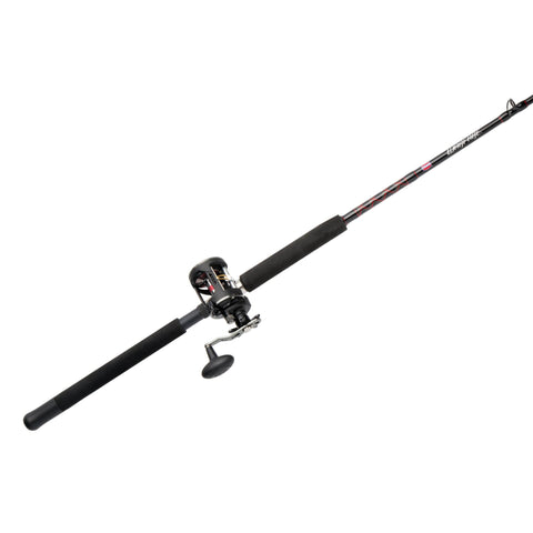 Warfare Level Wind Conventional Combo - 30, 3.9:1 Gear Ratio, 15 lb Max rag, 6'6" 1pc Rod, Medium-Heavy, Right Hand