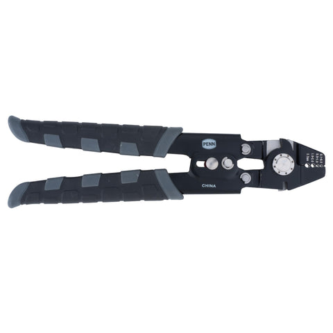 10" Leader Crimp, Black-Gray