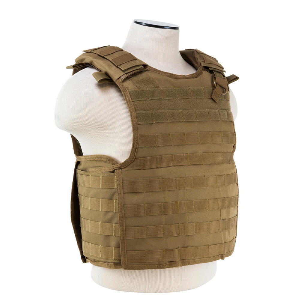 Quick Release Plate Carrier Vest - Tan