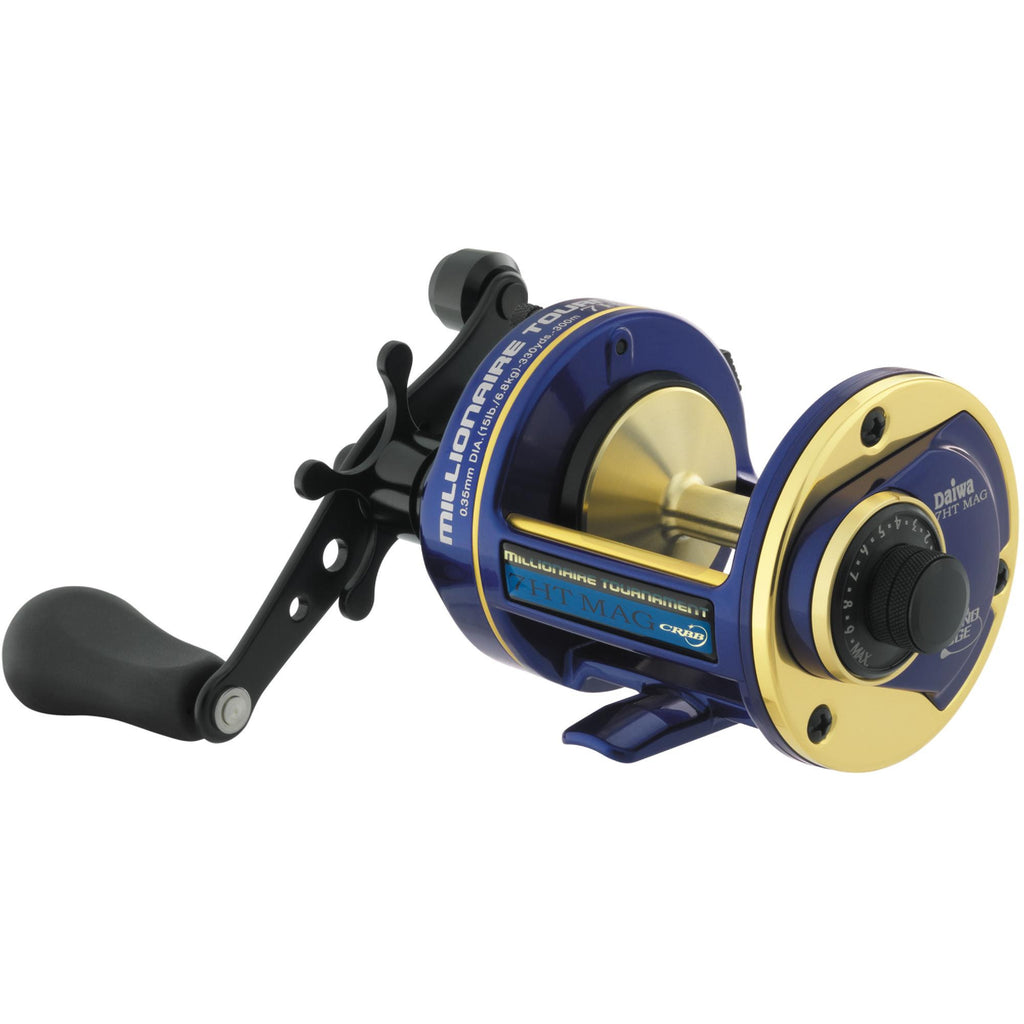 Millionaire Surf Reel - 5.8:1 Gear Ratio, 5CRBB, 1BB, 1RB Bearings, 11 lb Max Drag, Right Hand