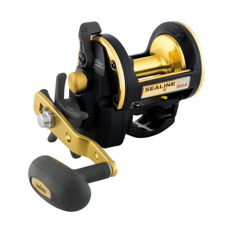 Sealine-X SHA Saltwater Conventional Reel - 60, 6.1:1 Gear Ratio, 3CRBB Bearings, 17.60 lb Nax Drag, Right Hand