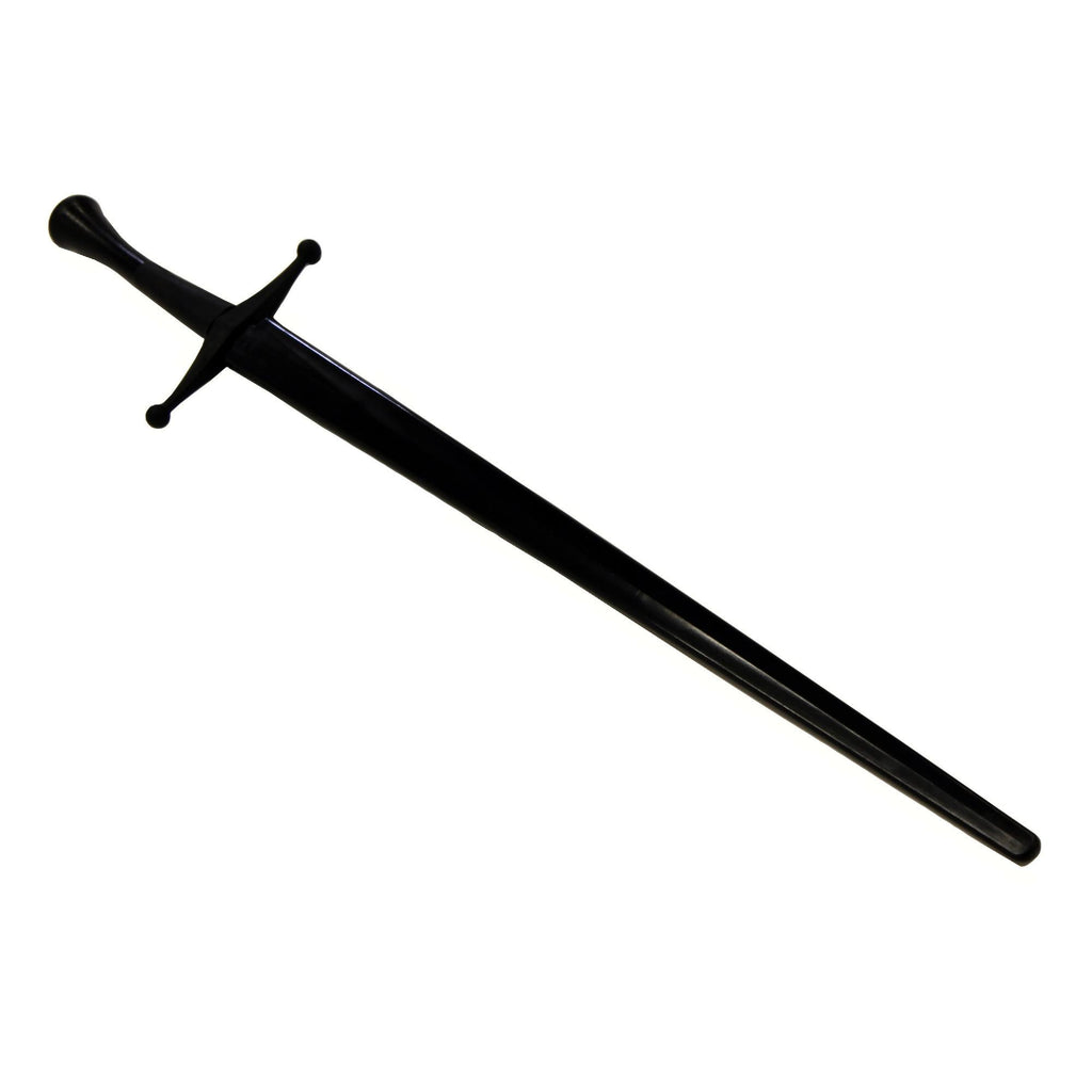 Synthetic Bastard Sparring Sword - Black Blade with Black Hilt