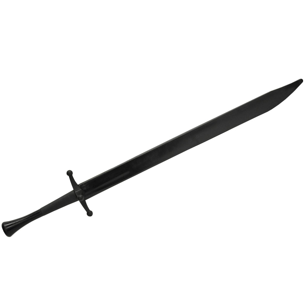 Synthetic Langes Messer Sparring Sword - Black Blade with Black Hilt