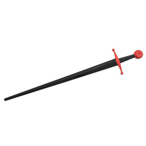 Synthetic Single Hand Sparring Sword, Black Blade with Red Hilt