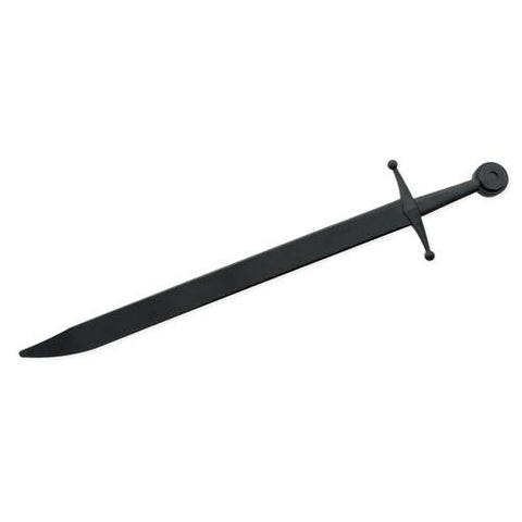 Synthetic Falchion Sparring Sword - Black Blade with Black Hilt