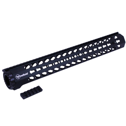 Edge Series Keymod Rail - 16", Machined Aluminum, Matte Black