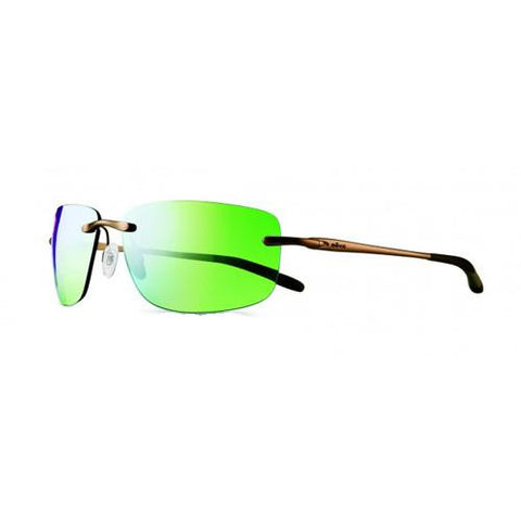 Outlander Sunglasses - Brown Frame, Green Water Serilium Lens