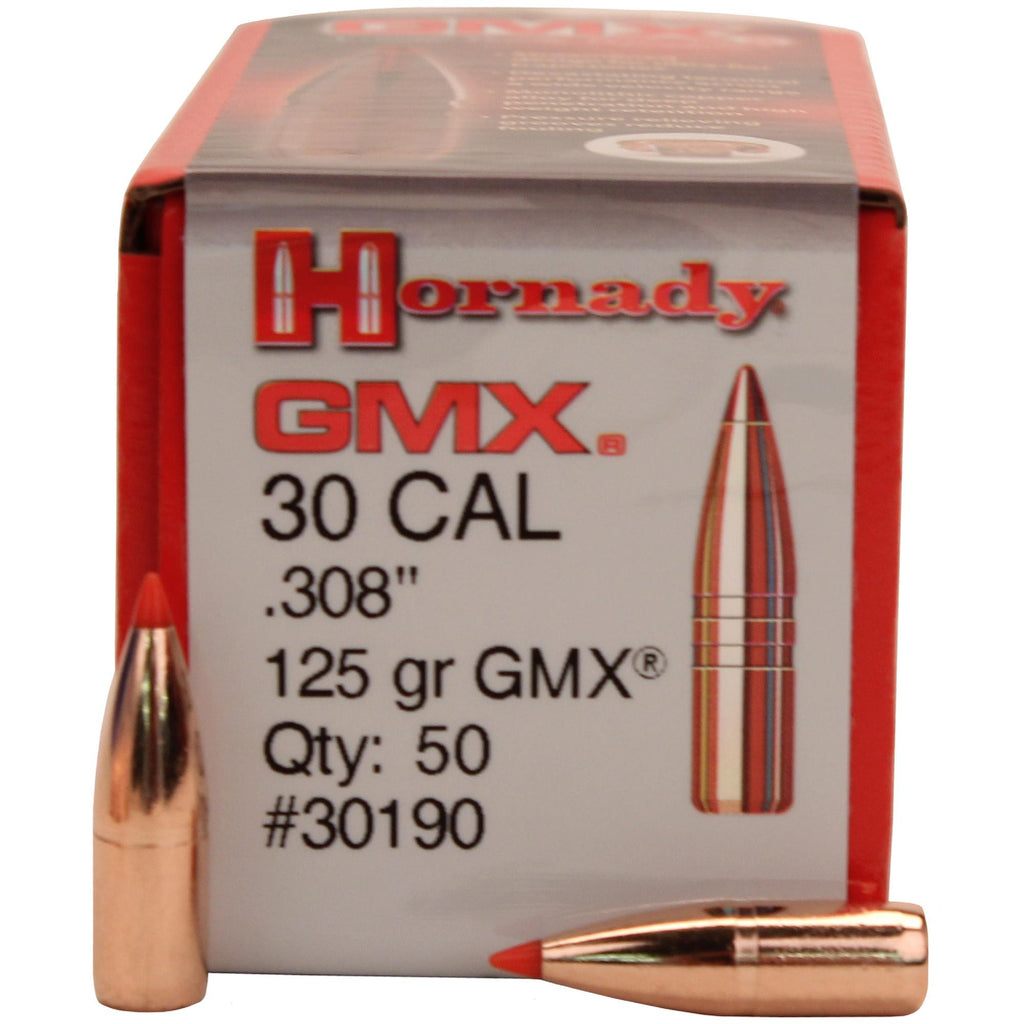 30 Caliber Bullets - .308", 125 Grains, GMX, Per 50