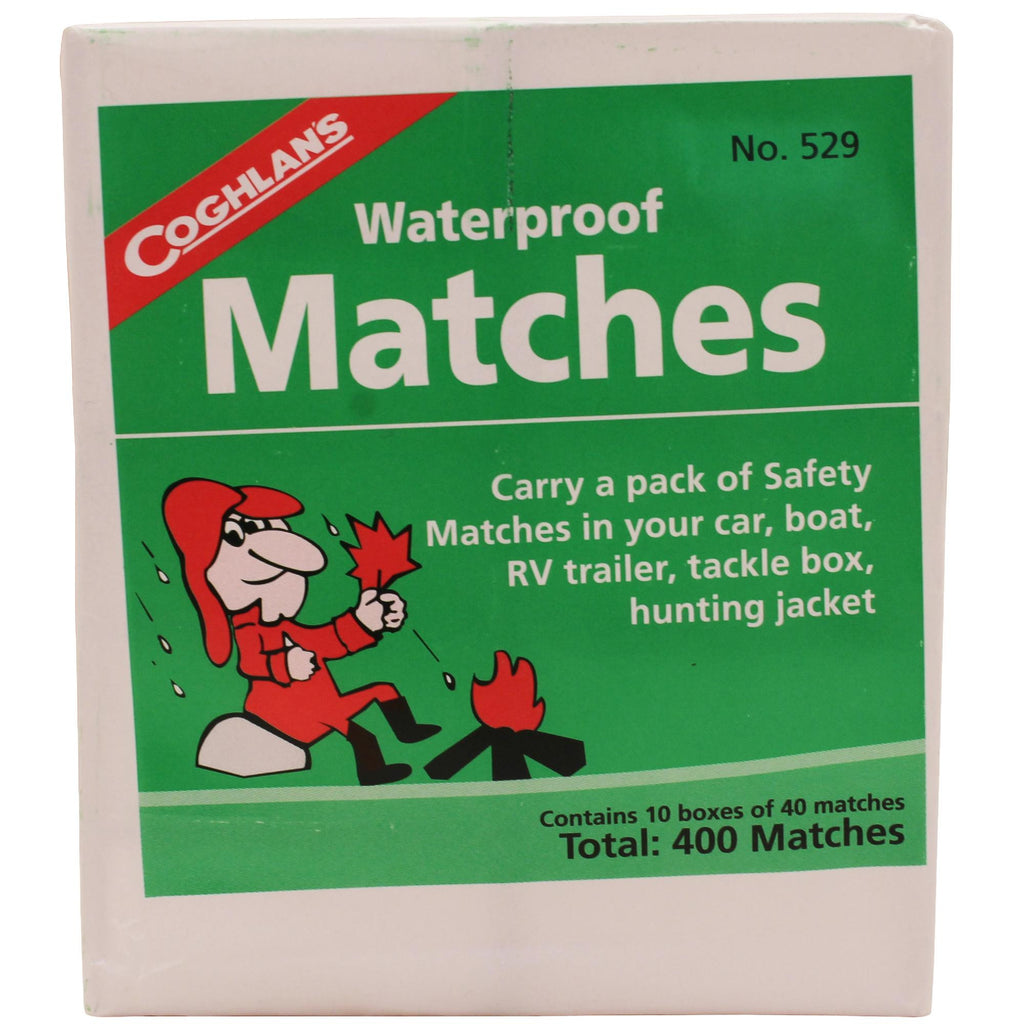 Waterproof Matches, 10 Box Pack