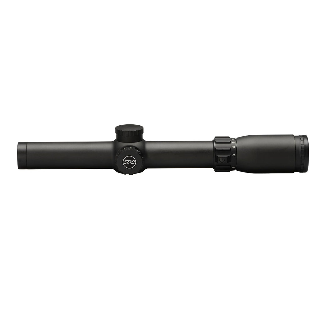 S-TAC Riflescope, 1-7x24mm, 30mm Tube, Illuminated MOA-4 Reticle, Matte Black