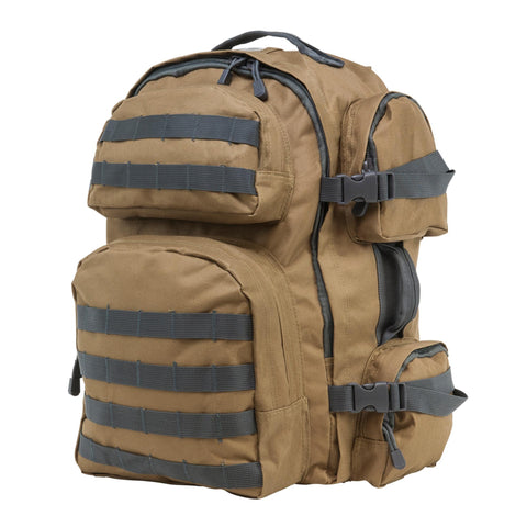 Tactical Backpack - Tan with Urban Gray Trim