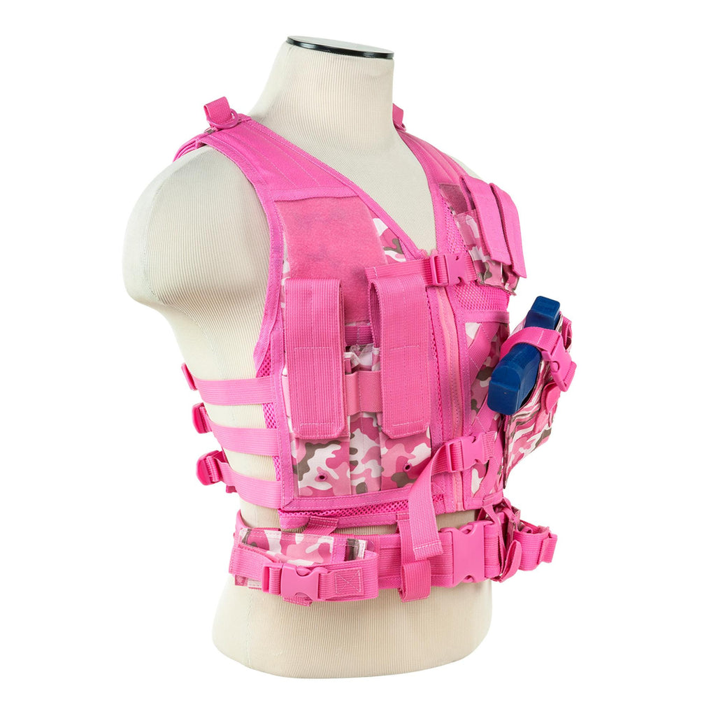 Tactical Vest - Pink Camo, XS-S