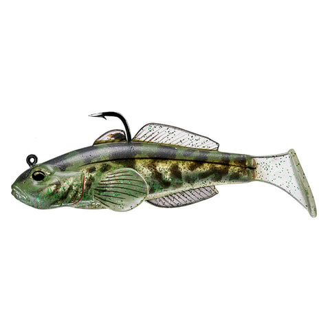 Goby Paddle Tail - Freshwater, 3 1-4", #1-0 Hook, Variable Depth, Green