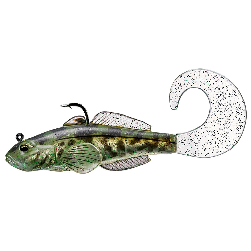 Goby Single Tail - Freshwater, 3 5-8", #2-0 Hook, Variable Depth, Green