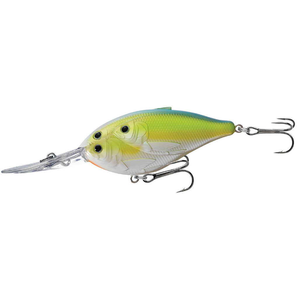 Threadfin Shad Crankbait - Freshwater, 3 1-2", #1 Hook, 20' Depth,  Chartreuse-Peal Blue