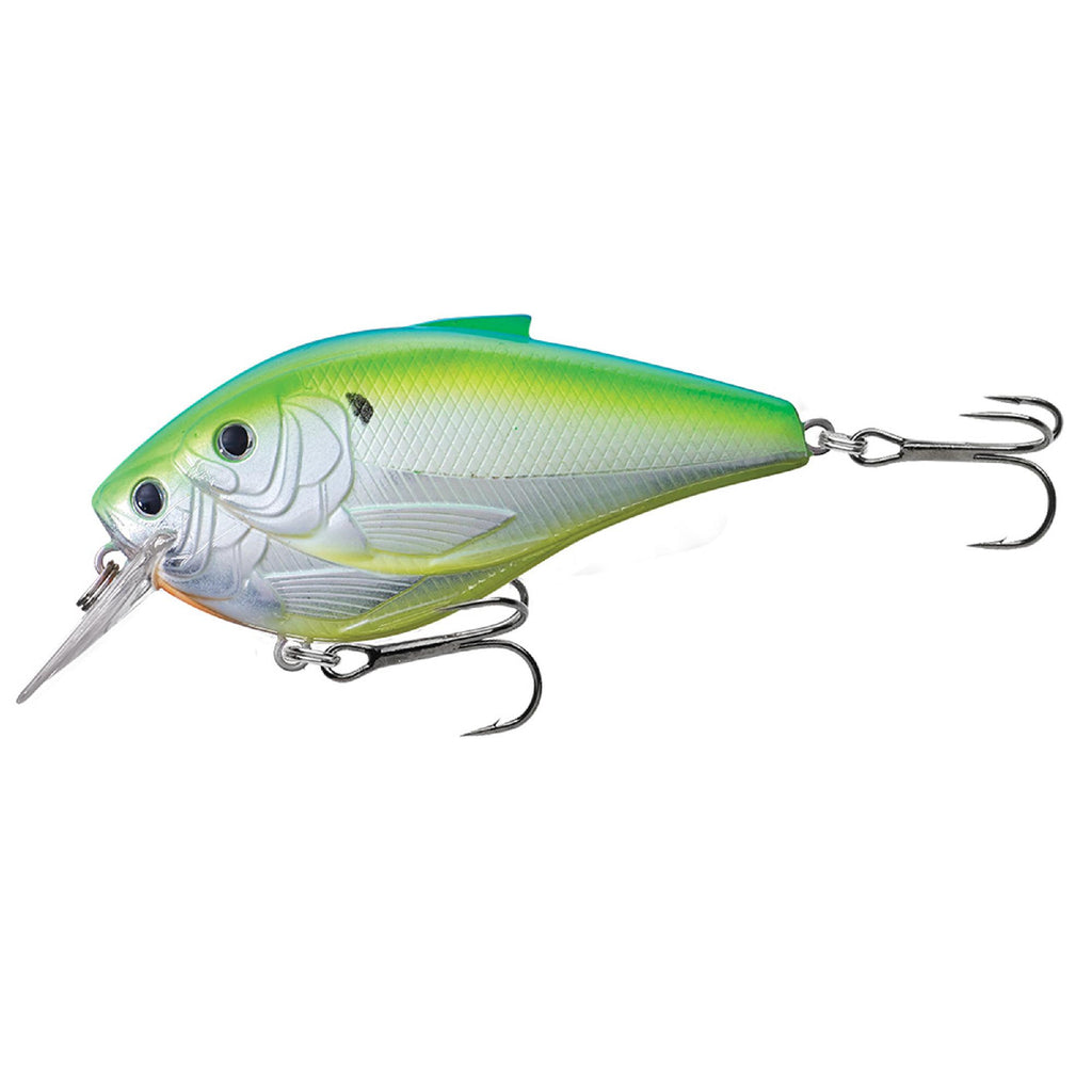 Threadfin Shad Squarebill - Freshwater, 3",  #1 Hook, 4'-5' Depth, Metallic Citrus Shad