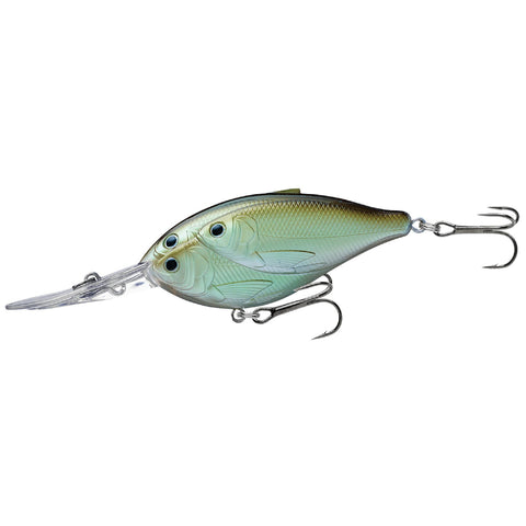 Threadfin Shad Crankbait - Freshwater, 3 1-2", #1 Hook, 20' Depth,  Green-Ghost