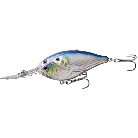 Threadfin Shad Crankbait - Freshwater, 3", #2 Hook, 16' Depth, Metallic Pearl-Lavender