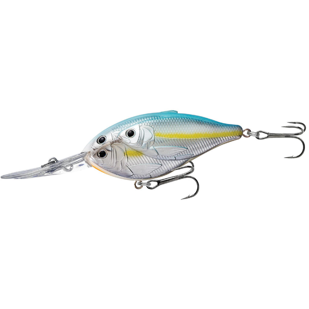 Threadfin Shad Crankbait - Freshwater, 2 3-4", #4 Hook, 12' Depth, Metallic Pearl-Blue Shad